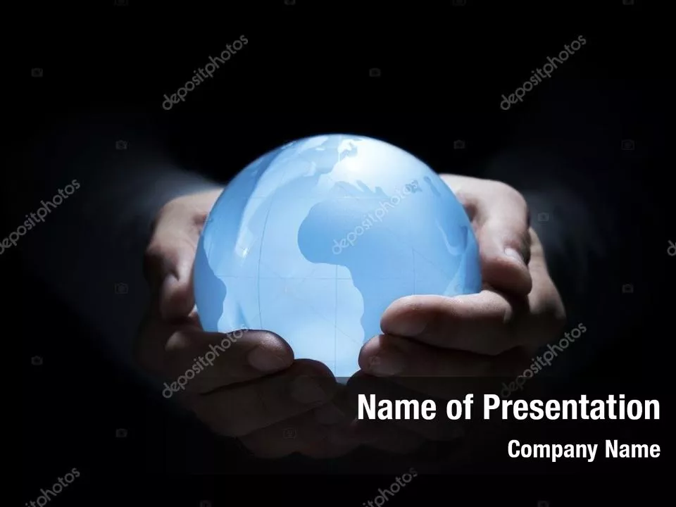 Blue Glowing Globe