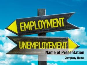 Signpost employment unemployment sky 