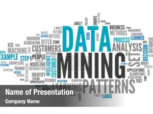 Data Mining Word Cloud PowerPoint Template