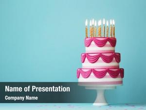 Birthday pink tiered cake birthday