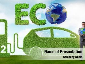 Concept hydrogen car ecological transportation