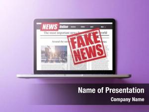 News online fake laptop screen