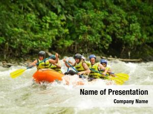 Whitewater Rafting PowerPoint Template