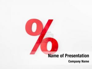 Percent Sign PowerPoint Template