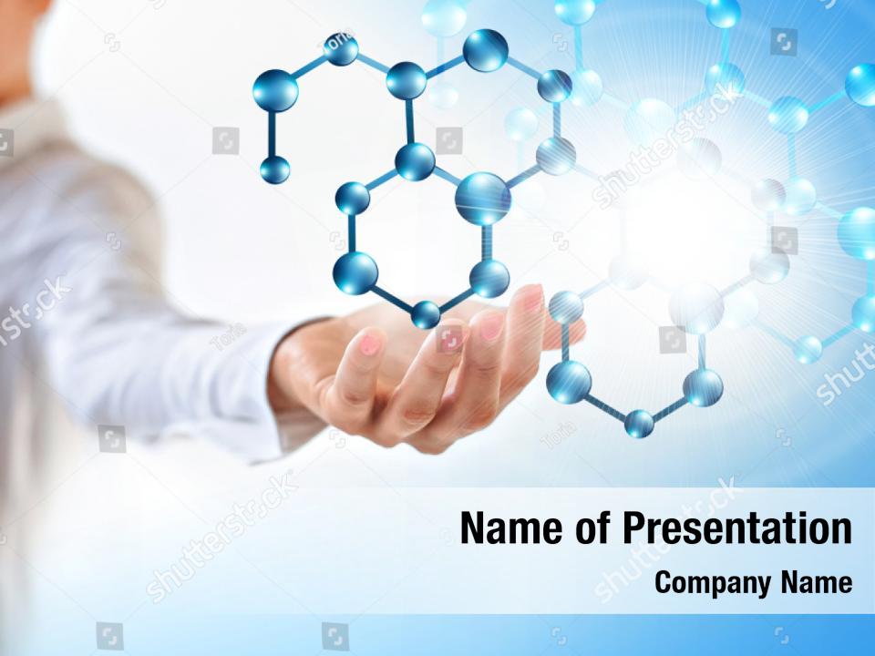 Biotechnology Abstract Molecules And Communication Powerpoint Template 