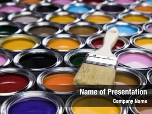 Paint In Cans PowerPoint Template