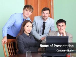 Business business theme: people presentation