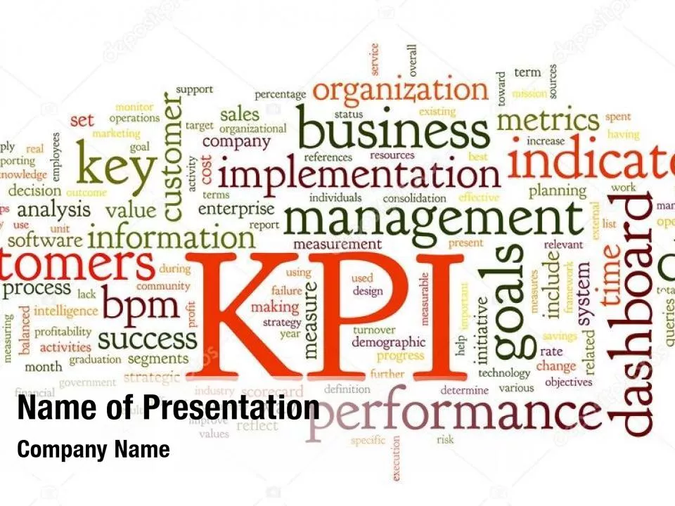 Key Performance Indicators Word Cloud