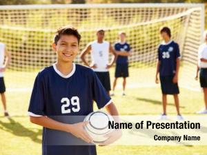 High portrait player school soccer