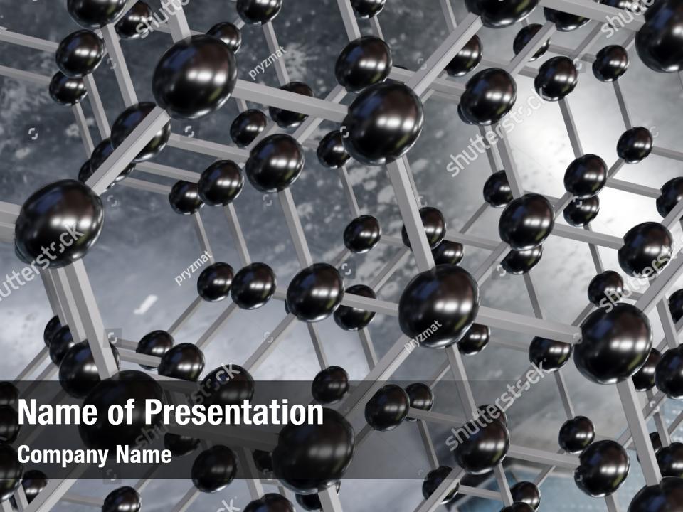 Molecular structure of nanotube PowerPoint Template - Molecular ...