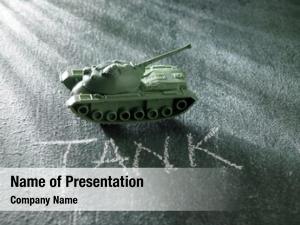 Military close toy tank 