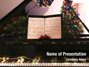 Instrument gift christmas decorations PowerPoint Template