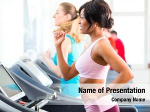 Gym running treadmill fitness club