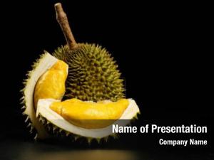 Plantilla de PowerPoint de nutrición de durian