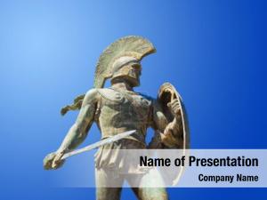 Leonidas statue king sparta, greece