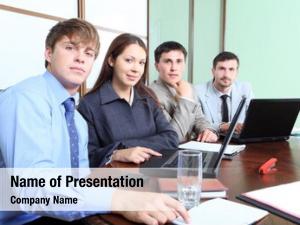 Business business theme: people work