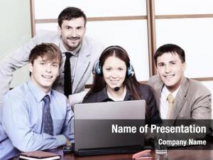 Business business theme: people work