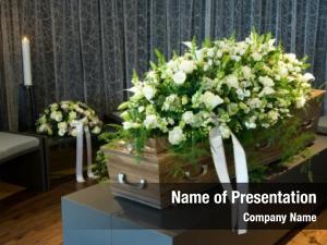 Flower coffin morgue arrangement 