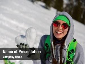 Snowboarding winter sport portrait young