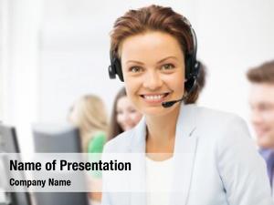 Center business call concept helpline