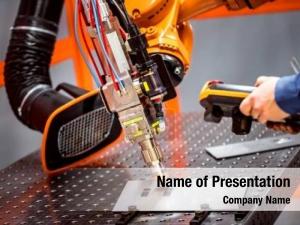 Robotic fibre laser remote cutting PowerPoint Template