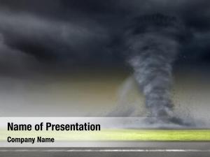 Huge image powerful tornado twisting