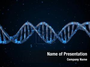 Gene dna loop, helix spiral, PowerPoint Template