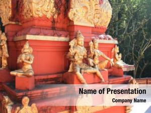 Hindu gilded statues deities, heroes