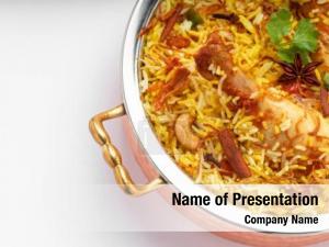 Kerala chicken biryani style chicken PowerPoint Template