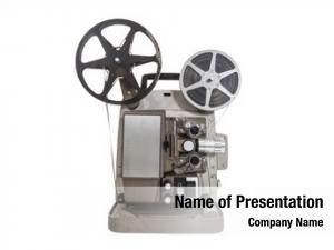 Projector old movie film reels