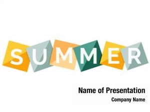 Concept word summer color geometric