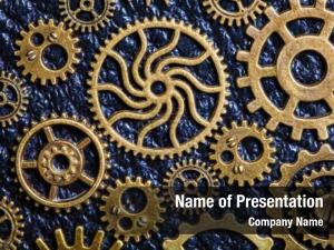 Steampunk mechanical powerpoint theme