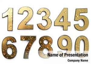 golden numbers powerpoint templates golden numbers powerpoint