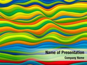 Wavy abstract colored lines, 