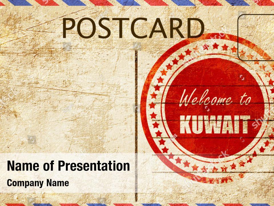 Kuwait welcome PowerPoint Template - Kuwait welcome PowerPoint Background