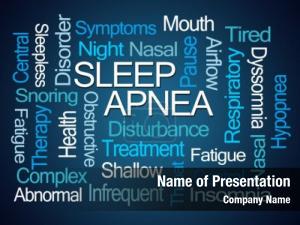 Word sleep apnea cloud blue