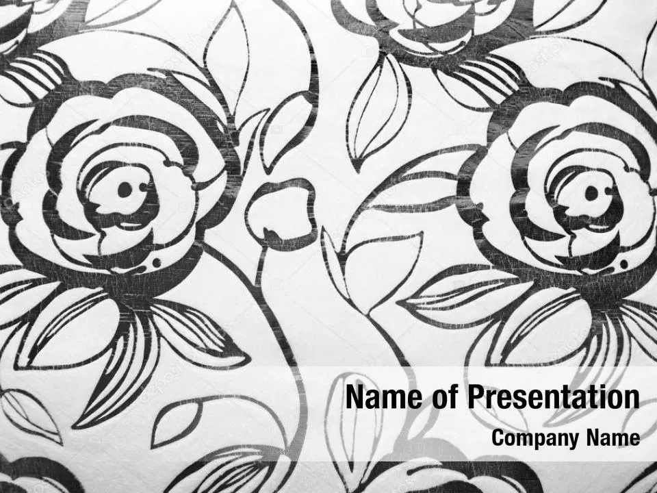 Black Floral Pattern