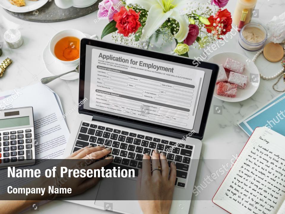 Document Application Form Filling Concept Powerpoint Template