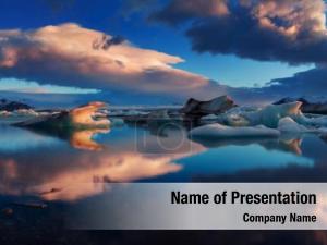 Ice On Rocks PowerPoint Template