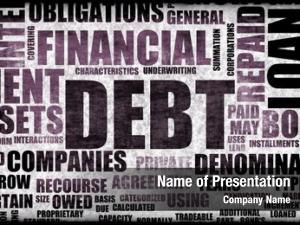 Abstract financial debt background concept