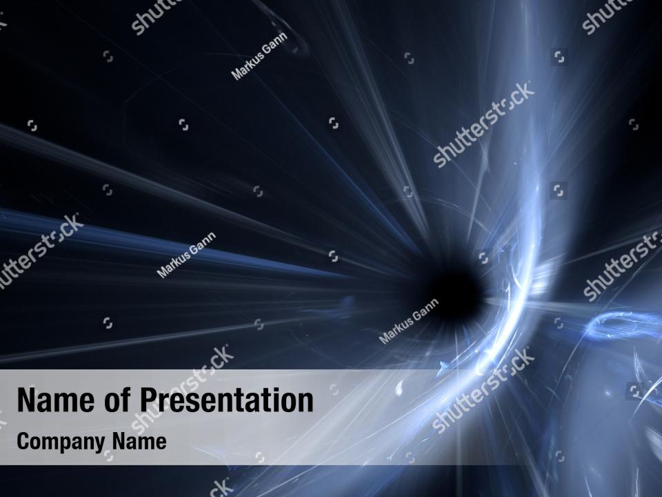 Universe black hole PowerPoint Template - Universe black hole ...