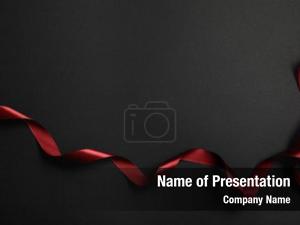Background with Ribbon PowerPoint Template