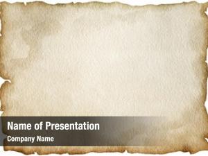 Aged paper sheet PowerPoint Template - Aged paper sheet PowerPoint ...