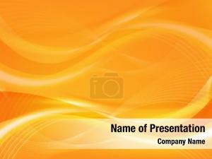 Orange Waves PowerPoint Template