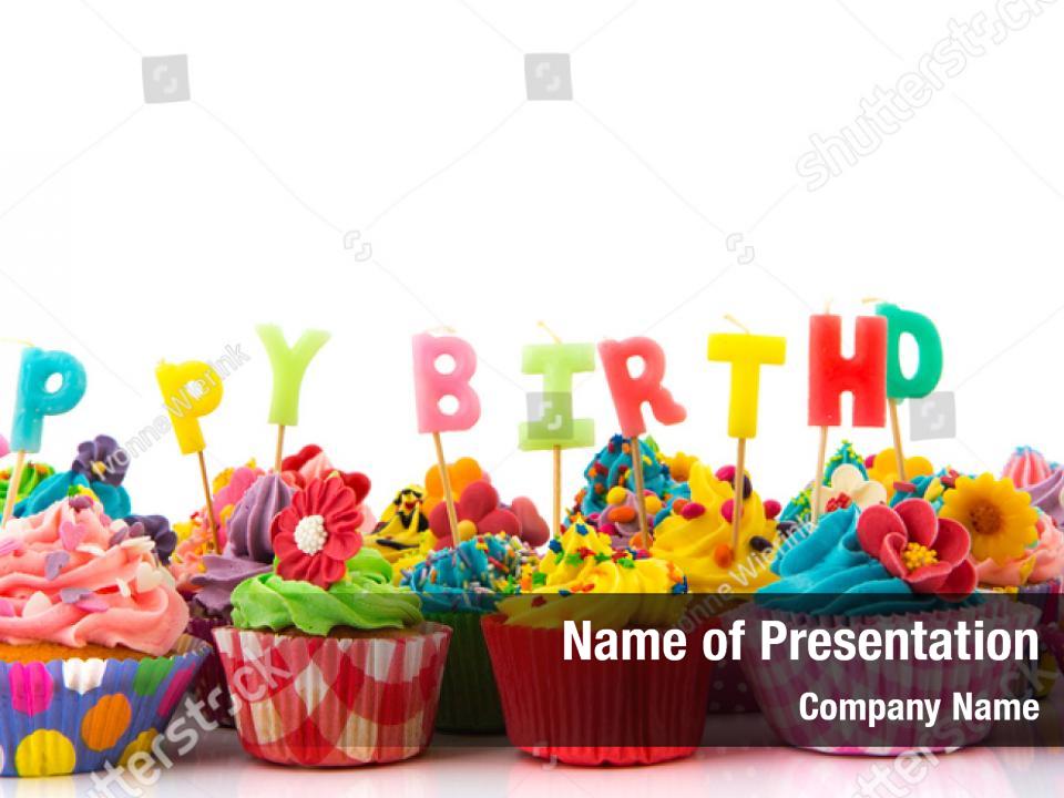 background powerpoint cupcake