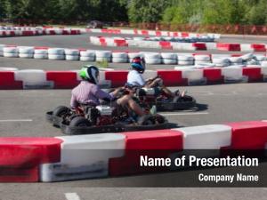 Kart speeding car race 