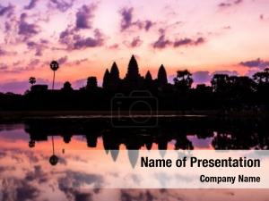 Wat, sunrise angkor cambodia 