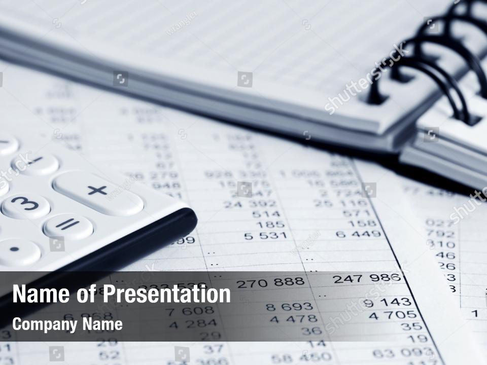 Bookkeeping money time taxes PowerPoint Template - Bookkeeping money ...