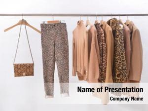 Leopard female brown pattern clothes,