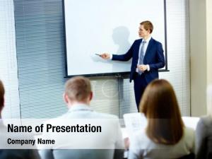 Training education staff young adults PowerPoint Template